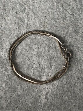 Sterling SQUARE SNAKE LINK CHAIN NECKLACE real solid .925 Silver Fine Jewelry